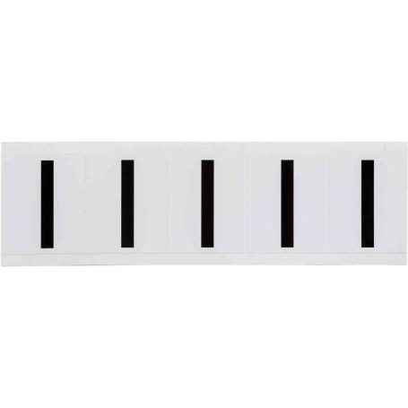 Brady 9714-I etichetta autoadesiva Rettangolo Permanente Nero, Bianco 5 pz (097690)