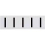 Brady 9714-I etichetta autoadesiva Rettangolo Permanente Nero, Bianco 5 pz (097690)