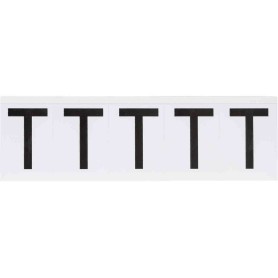 Brady 9714-T etichetta autoadesiva Rettangolo Permanente Nero, Bianco 5 pz (097701)