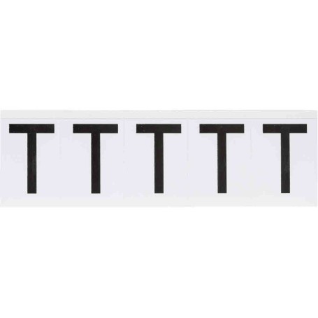 Brady 9714-T etichetta autoadesiva Rettangolo Permanente Nero, Bianco 5 pz (097701)