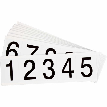 Brady 9714- KIT etichetta autoadesiva Rettangolo Permanente Nero, Bianco 50 pz (097711)