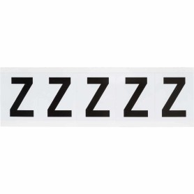 Brady 9714-Z etichetta autoadesiva Rettangolo Permanente Nero, Bianco 5 pz (097026)