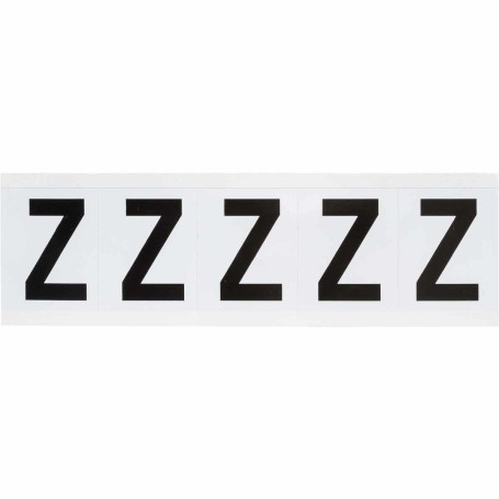 Brady 9714-Z etichetta autoadesiva Rettangolo Permanente Nero, Bianco 5 pz (097026)