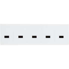 Brady 9713-DSH etichetta autoadesiva Rettangolo Permanente Nero, Bianco 10 pz (097048)