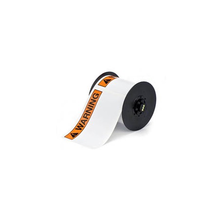 Brady B30-25-595-ANSIWA etichetta per stampante Nero, Arancione, Bianco Etichetta per stampante autoadesiva (142186)