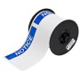 Brady B30-25-595-ANSINO etichetta per stampante Blu, Bianco Etichetta per stampante autoadesiva (142188)