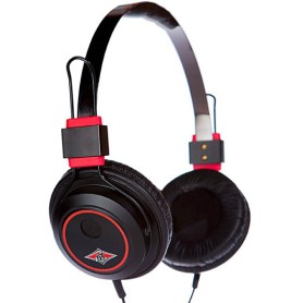 Tj Point TJ-8005 Auricolare Cablato A Padiglione Nero, Rosso (TJ-8005BK)