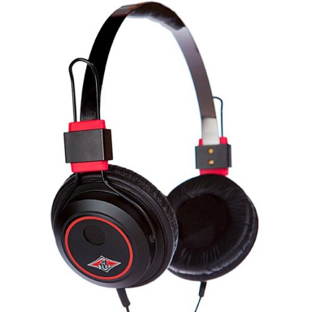 Tj Point TJ-8005 Auricolare Cablato A Padiglione Nero, Rosso (TJ-8005BK)
