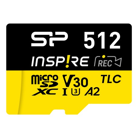 Silicon Power Inspire 512 GB MicroSDXC UHS-I Classe 10 (SP512GBSTXLA2V1NSP)