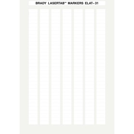 Brady ELAT-31-747W-10 etichetta per stampante Bianco Etichetta per stampante autoadesiva (014387)