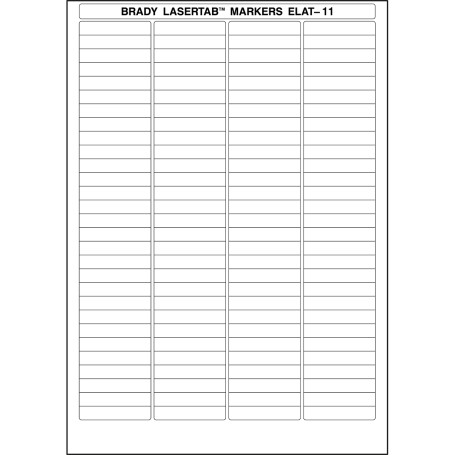 Brady ELAT-11-747 etichetta per stampante Bianco Etichetta per stampante autoadesiva (029846)