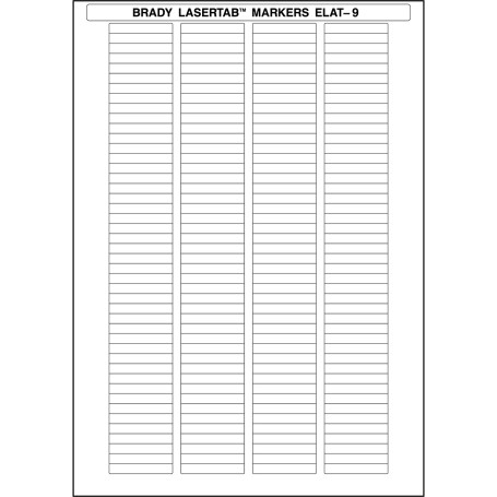 Brady ELAT-9-747W etichetta per stampante Bianco Etichetta per stampante autoadesiva (029843)