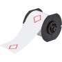Brady B30-262-7569-CLP1 etichetta per stampante Rosso, Bianco Etichetta per stampante non adesiva (121645)