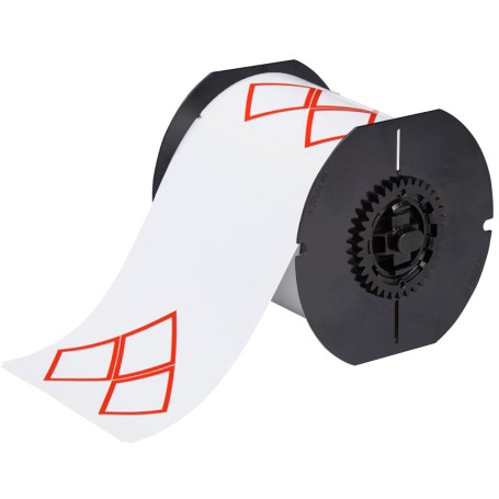 Brady B30-262-7569-CLP3A etichetta per stampante Rosso, Bianco Etichetta per stampante non adesiva (121647)