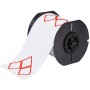Brady B30-262-7569-CLP3A etichetta per stampante Rosso, Bianco Etichetta per stampante non adesiva (121647)