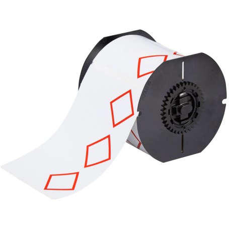 Brady B30-262-7569-CLP3B etichetta per stampante Rosso, Bianco Etichetta per stampante non adesiva (121648)
