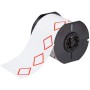 Brady B30-262-7569-CLP3B etichetta per stampante Rosso, Bianco Etichetta per stampante non adesiva (121648)