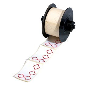 Brady MNK-CLP-105X155-L4A-B7594-0.2 etichetta per stampante Rosso, Bianco Etichetta per stampante autoadesiva (710579)