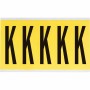 Brady 3460-K etichetta autoadesiva Rettangolo Rimovibile Nero, Giallo 5 pz (034621)