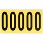 Brady 3460-O etichetta autoadesiva Rettangolo Rimovibile Nero, Giallo 5 pz (034625)