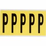 Brady 3460-P etichetta autoadesiva Rettangolo Rimovibile Nero, Giallo 5 pz (034626)