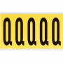Brady 3460-Q etichetta autoadesiva Rettangolo Rimovibile Nero, Giallo 5 pz (034627)