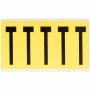Brady 3460-T etichetta autoadesiva Rettangolo Rimovibile Nero, Giallo 5 pz (034630)