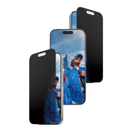 PanzerGlass Privacy Vetro Temperato con Bordo Nero iPhone 17 | iPhone 16 Pro | Ultra-Wide Fit con FASTFIT IN-A-BOX (PG66280)