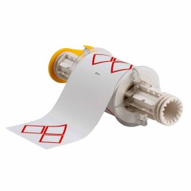 Brady B85-105X155-7569-CLP3A etichetta per stampante Rosso, Bianco Etichetta per stampante autoadesiva (130768)