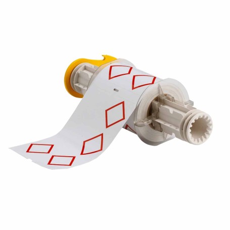 Brady B85-105X155-7569-CLP4A etichetta per stampante Rosso, Bianco Etichetta per stampante autoadesiva (130770)