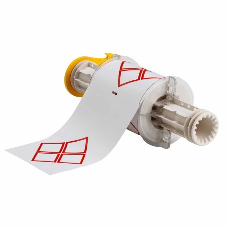 Brady B85-105X155-7569-CLP4B etichetta per stampante Rosso, Bianco Etichetta per stampante autoadesiva (130771)