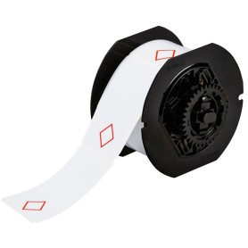 Brady B30-260-7569-CLP1 etichetta per stampante Rosso, Bianco Etichetta per stampante non adesiva (121633)