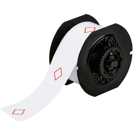 Brady B30-260-7569-CLP1 etichetta per stampante Rosso, Bianco Etichetta per stampante non adesiva (121633)