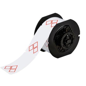 Brady B30-260-7569-CLP3A etichetta per stampante Rosso, Bianco Etichetta per stampante non adesiva (121635)