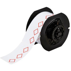 Brady B30-260-7569-CLP3B etichetta per stampante Rosso, Bianco Etichetta per stampante non adesiva (121636)