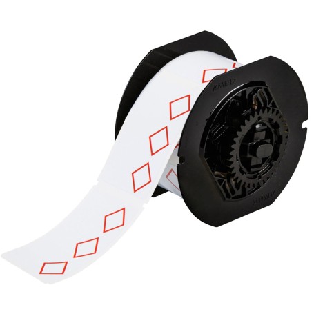 Brady B30-260-7569-CLP3B etichetta per stampante Rosso, Bianco Etichetta per stampante non adesiva (121636)