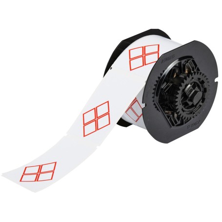 Brady B30-260-7569-CLP4B etichetta per stampante Rosso, Bianco Etichetta per stampante non adesiva (121638)