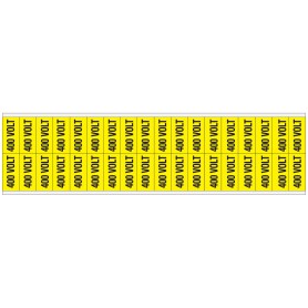 Brady VOLTAGE MARKERS CV 400 VOLT D segnale di sicurezza Targhetta con segnale di sicurezza 36 pz (244852)