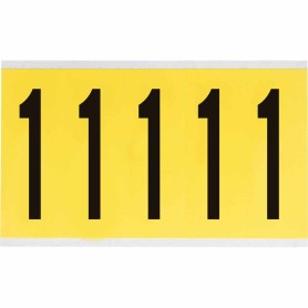 Brady 3460-1 etichetta autoadesiva Rettangolo Rimovibile Nero, Giallo 5 pz (034601)