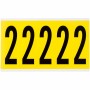 Brady 3460-2 etichetta autoadesiva Rettangolo Rimovibile Nero, Giallo 5 pz (034602)