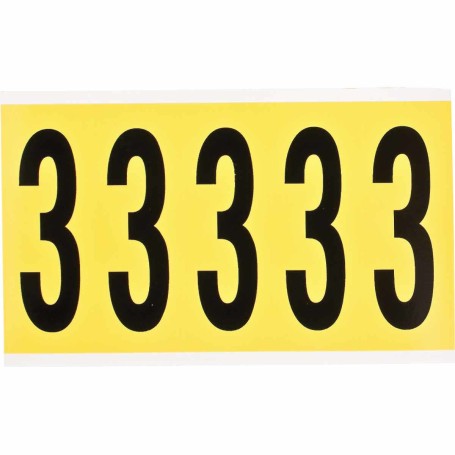 Brady 3460-3 etichetta autoadesiva Rettangolo Rimovibile Nero, Giallo 5 pz (034603)