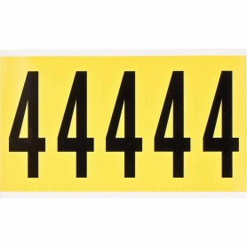 Brady 3460-4 etichetta autoadesiva Rettangolo Rimovibile Nero, Giallo 5 pz (034604)