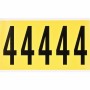 Brady 3460-4 etichetta autoadesiva Rettangolo Rimovibile Nero, Giallo 5 pz (034604)