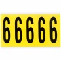 Brady 3460-6 etichetta autoadesiva Rettangolo Rimovibile Nero, Giallo 5 pz (034606)