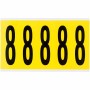 Brady 3460-8 etichetta autoadesiva Rettangolo Rimovibile Nero, Giallo 5 pz (034608)