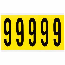 Brady 3460-9 etichetta autoadesiva Rettangolo Rimovibile Nero, Giallo 5 pz (034609)