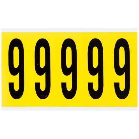 Brady 3460-9 etichetta autoadesiva Rettangolo Rimovibile Nero, Giallo 5 pz (034609)