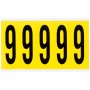 Brady 3460-9 etichetta autoadesiva Rettangolo Rimovibile Nero, Giallo 5 pz (034609)