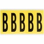 Brady 3460-B etichetta autoadesiva Rettangolo Rimovibile Nero, Giallo 5 pz (034612)