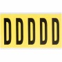 Brady 3460-D etichetta autoadesiva Rettangolo Rimovibile Nero, Giallo 5 pz (034614)